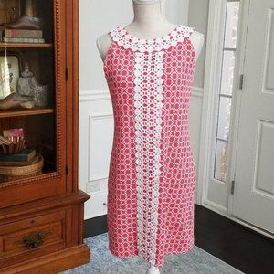 Charter Club Dress in Coral and White Size PM